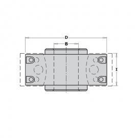 CMT Głowica prosta z ogranicznikami D-100 B-35 (693.100.35) 2