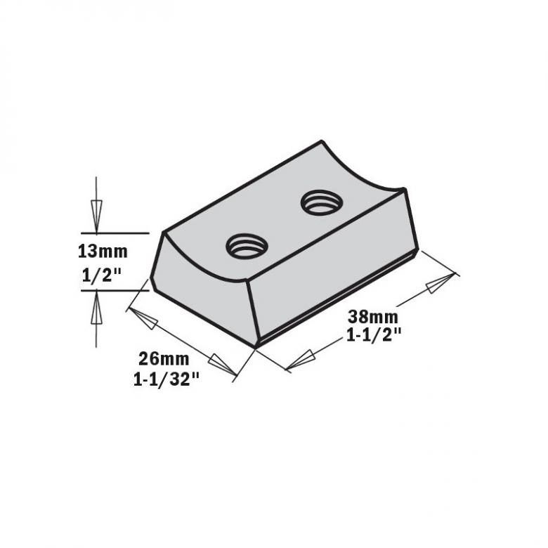 CMT Głowica prosta z ogranicznikami D-100 B-31,75 (693.100.31)