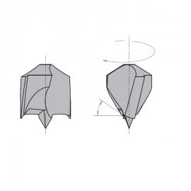 CMT Wiertło nieprzelotowe krótkie D-4,5mm, L-57,5mm prawe obroty (310.045.11) 2