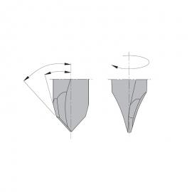 CMT Wiertło Xtreme przelotowe pełnowolframowe D-4mm, L-70mm lewe obroty (314.040.22) 2