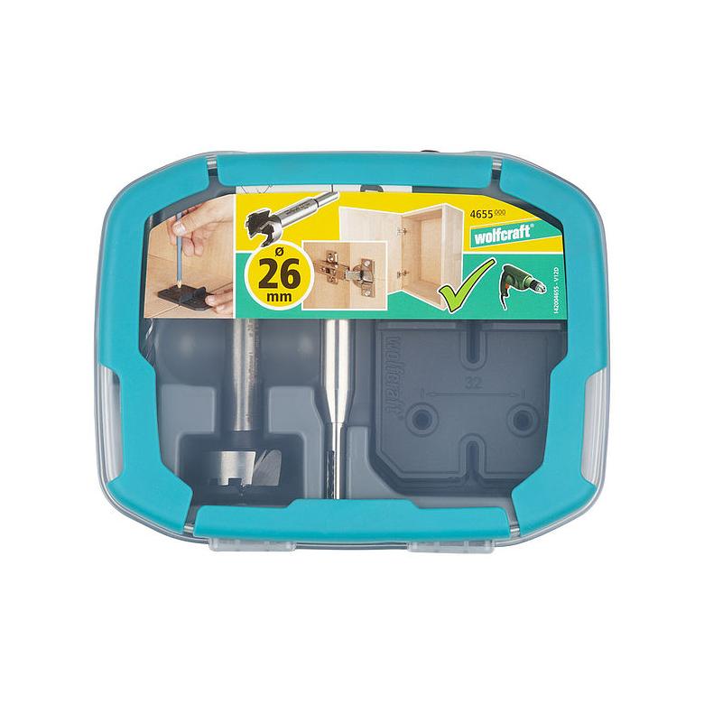Wolfcraft zestaw do montażu zawiasów 26 mm  (4655000)