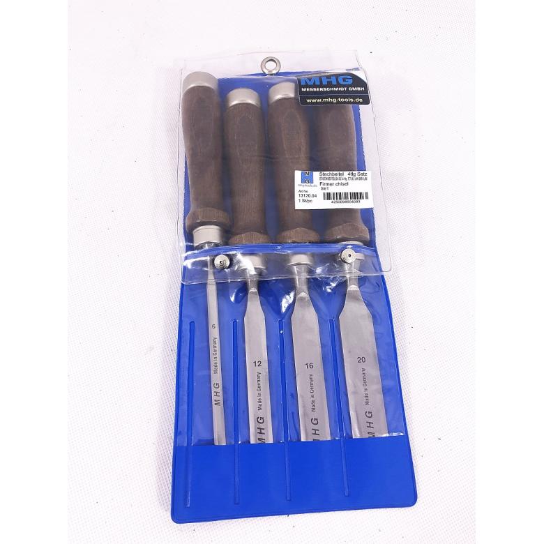 MHG Dłuta stolarskie proste w etui 13120.04 zestaw 4szt