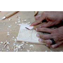 BeaverCraft Mały nóż snycerski do rzeźby geometrycznej C11 (C11) + kantówka lipa gratis 2