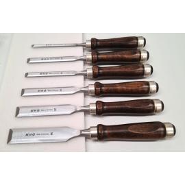 MHG GERMANY Dłuto stolarskie proste zestaw 6szt 6-26mm w kartonie (13121.06)