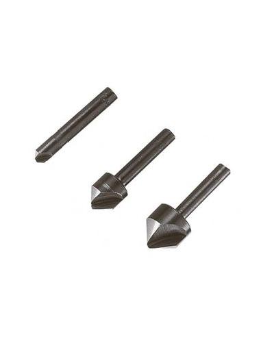 Wolfcraft Zestaw pogłębiaczy do drewna, tworzyw, metali 3 szt (2504000)
