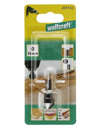 Wolfcraft Pogłębiacz do drewna, tworzyw, metali 16mm 1 szt (2577000)