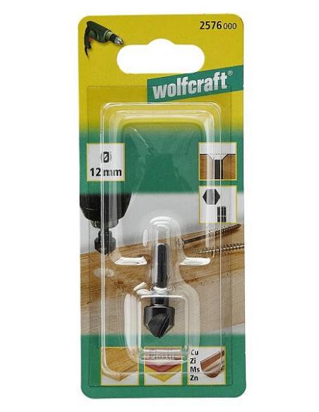 Wolfcraft Pogłębiacz do drewna, tworzyw, metali 12mm 1 szt (2576000)