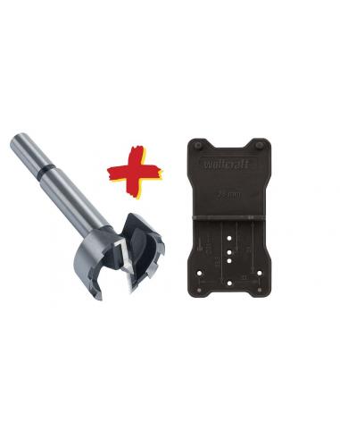 Wolfcraft wiertło Forstnera 35 mm do zawiasów z szablonem (8728000)