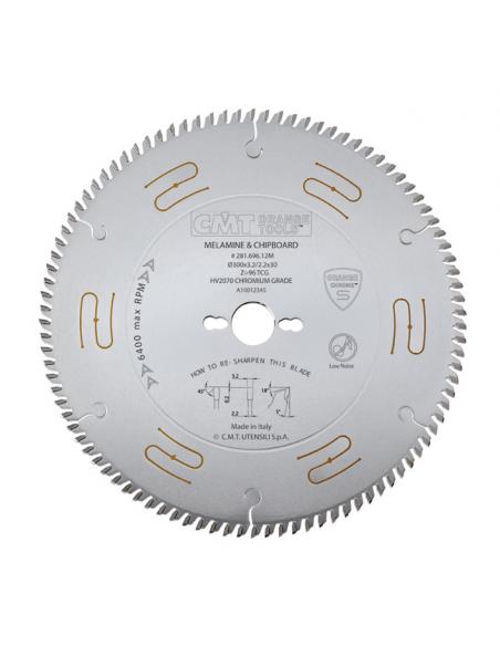 CMT Piiła chromowana wyciszona z zębem typu trapez - prosty D-350 F-30 zębów 108 (281.708.14M)