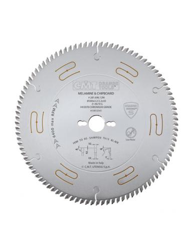 CMT Piiła chromowana wyciszona z zębem typu trapez - prosty D-250 F-30 zębów 80  (281.680.10M)