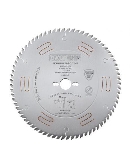 CMT Piiła chromowana wyciszona z zębem typu " na przemian skos" D-350 F-30 zębów 108  (285.708.14M)