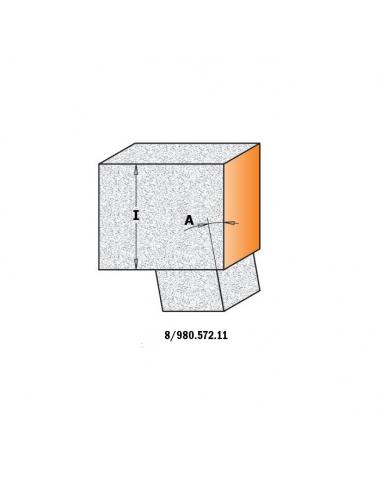 CMT Frez prosty do Corianu D-22, I-25,4 S-12mm (980.572.11)