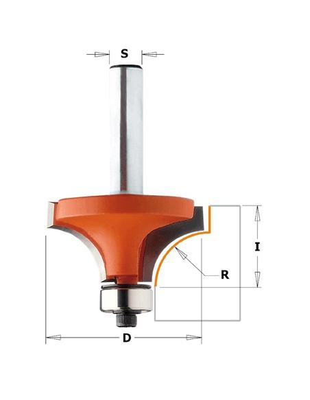 CMT Frez zaokrąglający do Corianu R-3 D-18,7 I-12,7 S-8mm (938.187.11)