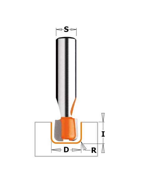CMT Frez do korytek do Corian D-15,87 I-12,7 S-12mm (981.511.11)