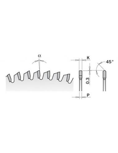 CMT Piła do płyty laminowanej D-350 F-30 zębów 84 (281.084.14M)