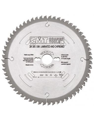 CMT Piła do płyty laminowanej D-350 F-30 zębów 84 (281.084.14M)