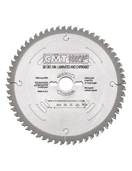 CMT Piła do płyty laminowanej D-350 F-30 zębów 84 (281.084.14M)