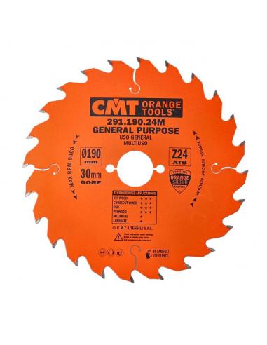 CMT Piła uniwersalna do elektronarzędzi D-190 F-30 zębów 24 (291.190.24M)