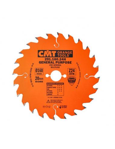 CMT Piła uniwersalna do elektronarzędzi D-160 F-20 zębów 24 (291.160.24H)