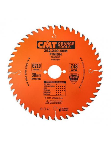 CMT Piła do cięcia poprzecznego do elektronarzędzi D-210 F-30 zębów 48 (292.210.48M)