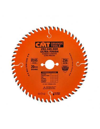 CMT Piła do cięcia poprzecznego do elektronarzędzi D-165 F-20 zębów 56 (292.165.56H)