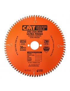 CMT Piła do cięcia poprzecznego do elektronarzędzi D-216 F-30 zębów 80 (292.216.80M)