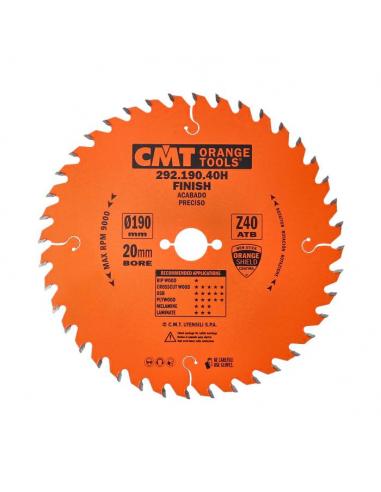 CMT Piła do cięcia poprzecznego do elektronarzędzi D-160 F-20 zębów 40 (292.160.40H)