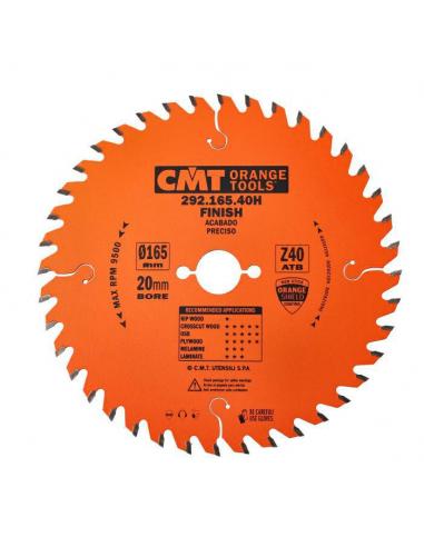 CMT Piła do cięcia poprzecznego do elektronarzędzi D-165 F-20 zębów 40 (292.165.40H)