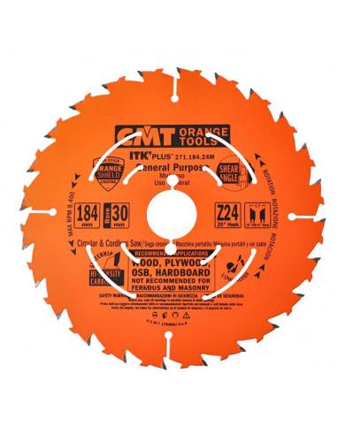 CMT Piła ultra cienka ITK Plus do cięcia wzdłużnego i poprzecznego  D-190 F-30 zębów 24 (271.190.24M