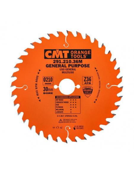 CMT Piła uniwersalna do elektronarzędzi D-210 F-30 zębów 36 (291.210.36M)