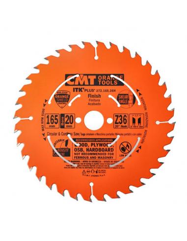 CMT Piła ultra cienka ITK Plus do cięcia poprzecznego  D-165 F-20 zębów 36 (272.165.36H)