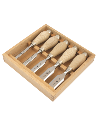 MHG GERMANY Dłuta krótkie proste - zestaw 5szt (KU13103.05)