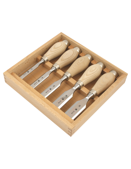 MHG GERMANY Dłuta krótkie proste - zestaw 5szt (KU13103.05)