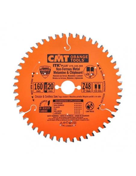 CMT Piła do cięcia alu laminatów materiałów nieżelaznych D-190 F-20 zębów 64 (276.190.64M)