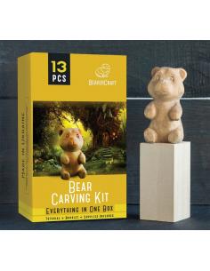 Beavercraft Zestaw do rzeźbienia miś DIY05 2