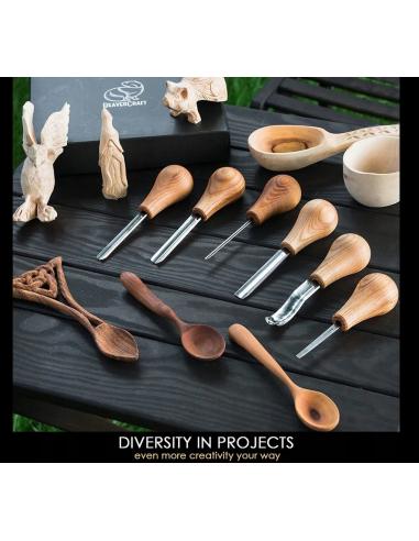 Beavercraft Zestaw do drzeworytu 6 dłut profilowych SC05