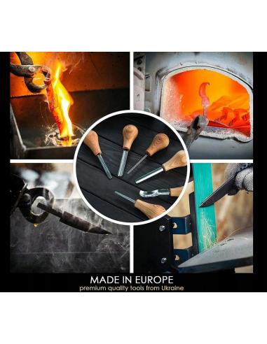 Beavercraft Zestaw do drzeworytu 6 dłut profilowych SC05