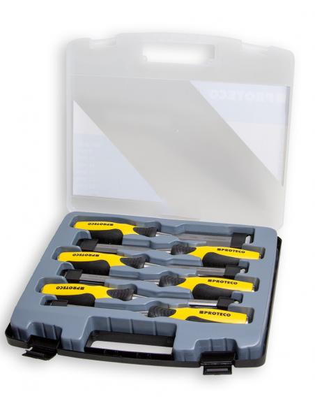 PROTECO Dłuta 8-32mm w walizce - zestaw 6 szt (10.12-1103-99)