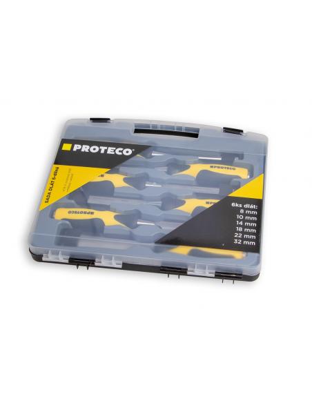 PROTECO Dłuta 8-32mm w walizce - zestaw 6 szt (10.12-1103-99)