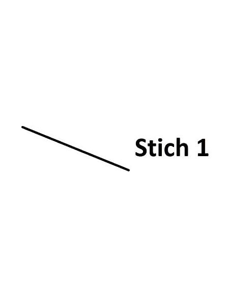 KIRSCHEN Dłuto rzeźbiarskie MINI precyzyjne profil 1 skośne 1,5mm