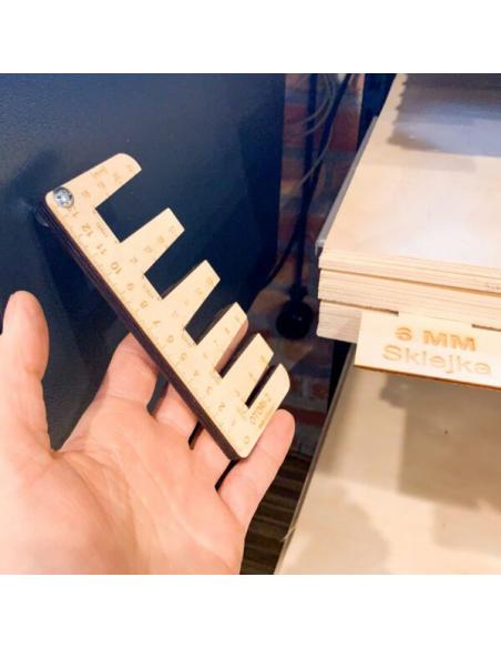 Sprawdzian grubości płyt OTORI-2 z magnesem LeanCraft