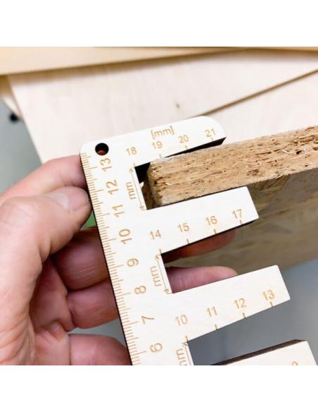 Sprawdzian grubości płyt OTORI-2 z magnesem LeanCraft