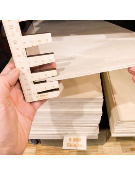 Sprawdzian grubości płyt OTORI-2 z magnesem LeanCraft