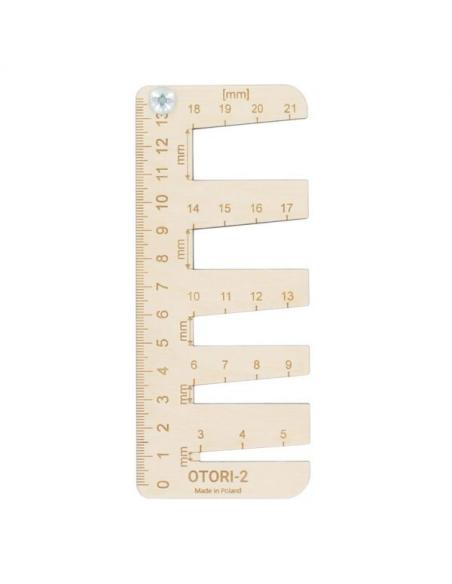 Sprawdzian grubości płyt OTORI-2 z magnesem LeanCraft