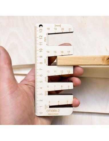 Sprawdzian grubości płyt OTORI-2 z magnesem LeanCraft