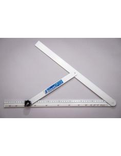 SHINWA kątomierz nastawny 45cm z podziałką aluminium (62661)
