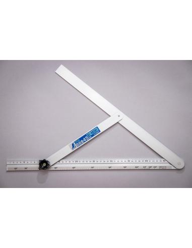 SHINWA kątomierz nastawny 45cm z podziałką aluminium (62661)
