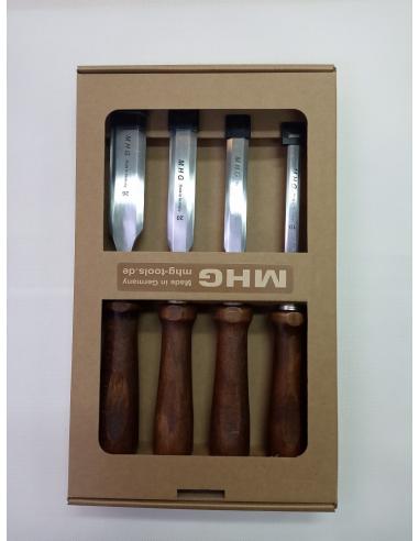 MHG GERMANY Dłuta stolarskie proste zestaw 10,16,20 ,26 (13122.04)