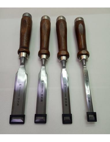 MHG GERMANY Dłuta stolarskie proste zestaw 10,16,20 ,26 (13122.04)