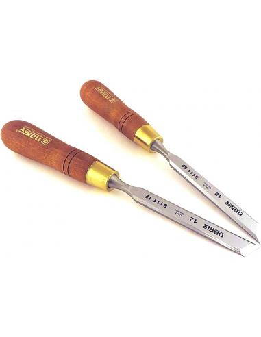 NAREX Dłuta stolarskie skośne z fazowaniem bocznym o szer, 12mm PREMIUM - zestaw 2szt prawe, lewe (851662)